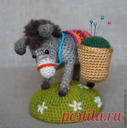 Купить Игольница "Трудяжка-ослик"