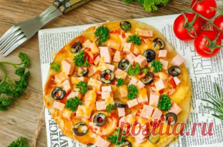 Домашняя пицца на тонком тесте - пошаговый рецепт с фото на Повар.ру
