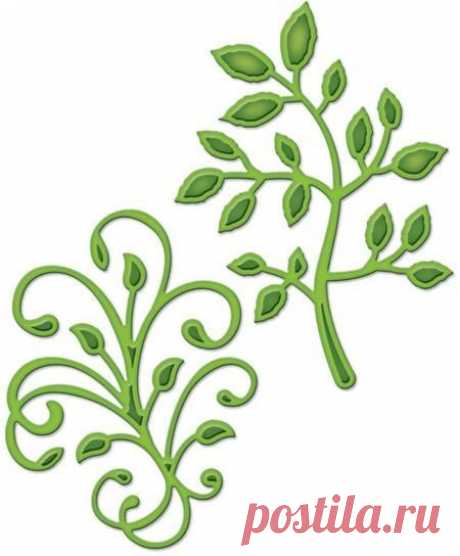 Ножи для вырубки Spellbinders D-Lites Die Sprigs SPEL-S2-048