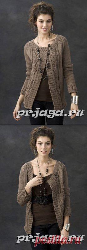 Кардиган на одной пуговице. Дизайнер Ann E. Smith