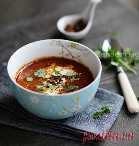 Марокканский суп с чечевицей, корицей и карамелизованным луком | FEMIANA