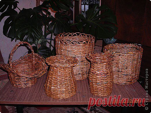 Мастер класс плетения из газеты для новичков.