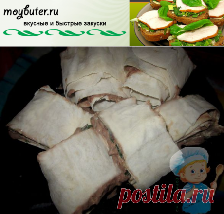 Печень трески в лаваше с сыром и зеленью: пошаговый рецепт с фото