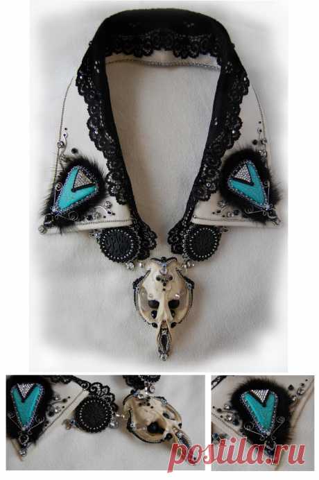 IBA-2015: &quot;Ханский клад&quot; - воротничок-трансформер (три модификации) | biser.info - всё о бисере и бисерном творчестве