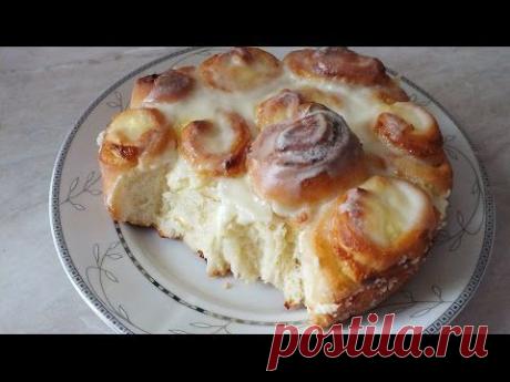 Нежный вкусный  дрожжевой пирог с творогом bread with cream cheese