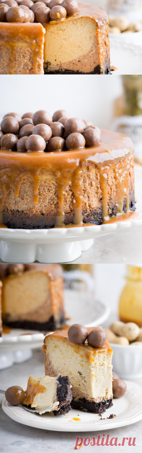 Elena Demyanko: Шоколадно-арахисовый чизкейк с печеньем орео / Peanut Butter Chocolate Cheesecake