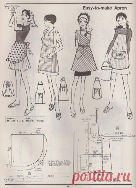 Удобно простой в пошиве фартук для женщины. Шьем кухонный фартук своими руками: выбор ткани и технология работы