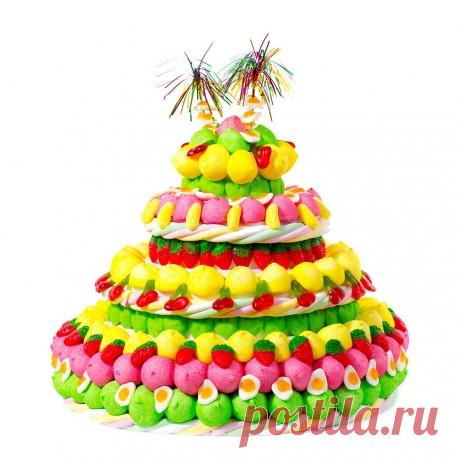 gateau de bonbons le festif - CandyMail le gateau ideal pour un moment entre ami tout en gourmandise