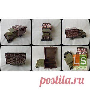 Шкатулка-грузовик &quot;Студебекер хор Победы&quot; - Ручная работа на LangeSTORE - Ручная работа LS - Эксклюзивные и Авторские HandMade изделия ручной работы вы можете купить и продать на портале LangeSTORE