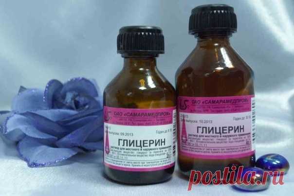 Очень хороший рецепт поможет тем, у кого шершавые руки, трещины на пятках, натоптыши.

В общем-то их два рецепта с глицерином, но они оба 