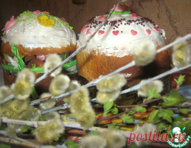 Кулич из быстрого теста – кулинарный рецепт