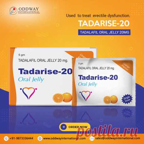 Tadarise 20 мг Oral Jelly является ингибитором фосфодиэстеразы (ФДЭ-5). Tadarise Oral Jelly 20 мг является препаратом для мужчин.
страдающим эректильной дисфункцией и позволяет практически каждому мужчине добиться хорошей эрекции и
так испытайте лучший половой акт после его использования.
