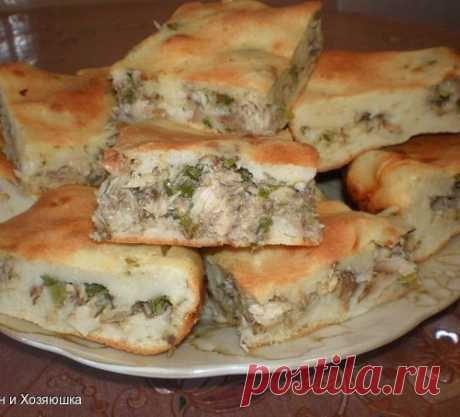Рыбный пирог на скорую руку.