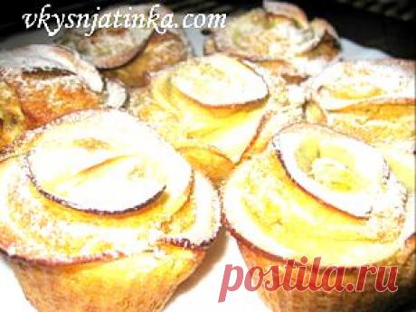 Маффины с яблоками - рецепт с фото