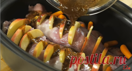 Такой вкусной корейки с яблоками Вы, наверняка, еще не пробовали!