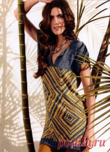 Туника с графическим узором