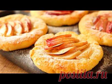 МИНУТНАЯ ВКУСНОТА из ТВОРОГА на ЗАВТРАК. БЕЗ МУКИ! С ЯБЛОКАМИ.  БЫСТРО, ПРОСТО и Очень ВКУСНО!