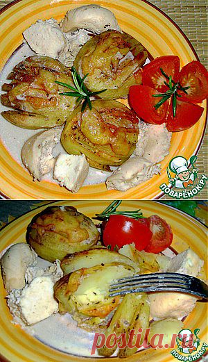 Картофель-веер - кулинарный рецепт