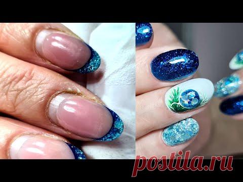ВЫПОЛНЯЮ заказ: БЛЕСТКИ С БЛЕСТКАМИ ❤ новогодний маникюр   #innamaksimova