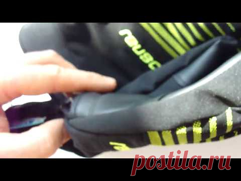 Горнолыжные перчатки Reusch Sportif Softshell R-TEX XT (черные с салатовыми полосками) 1050грн