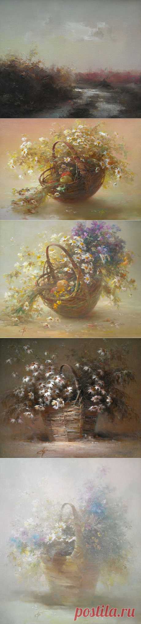 В главной роли нынче осень.... Художник Wlodzimierz Czurawski.