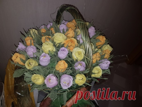 Розы в корзинке. Проба пера