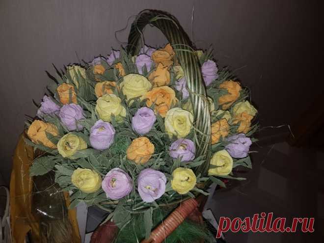 Розы в корзинке. Проба пера