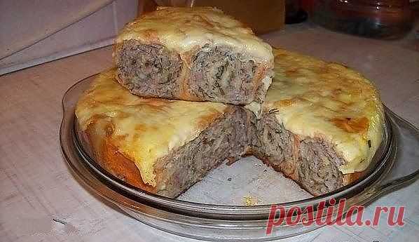 Мясной пирог из лаваша.