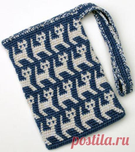 Tapestry Crochet sacchetto del gattino. Discussione sulla LiveInternet - Servizio russo diari online