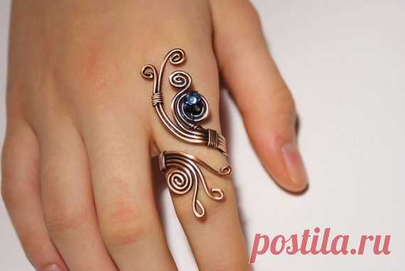 Wire wrapped jewelry handmade ring,copper wire jewelry ,wire wrapped ring…