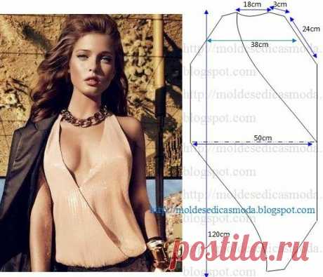 Blusa transpassada feminina molde passo a passo Para fazer este modelo de blusa transpassada feminina siga o passo a passo de corte e costura em baixo. Este trabalho é feito com rigor para facilitar o...