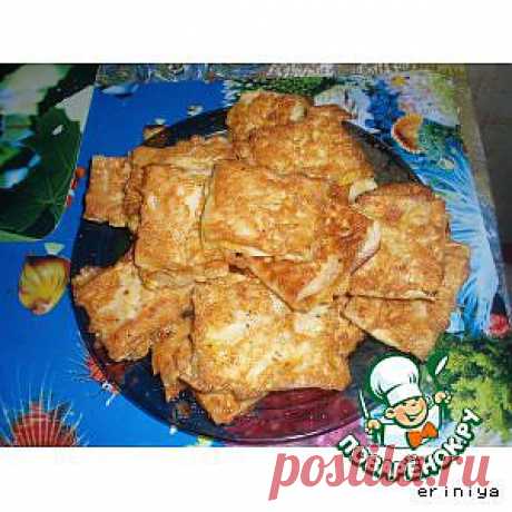 Лаваш с сыром в яйце