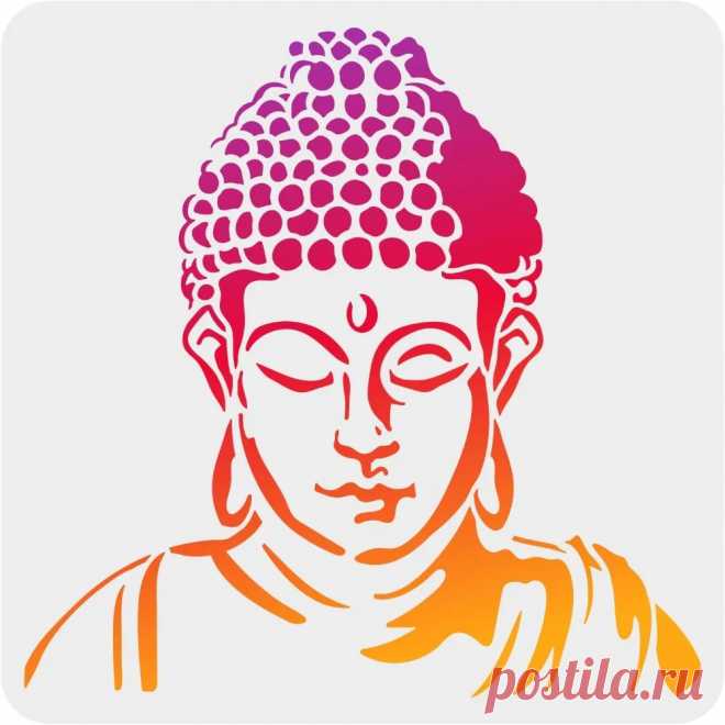 Plantilla de pintura de Buda, plantilla de artesanía de Buda Oriental ahuecada, reutilizable, 11,8x11,8 pulgadas - AliExpress