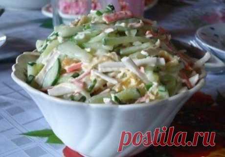 Салат с сыром сулугуни
