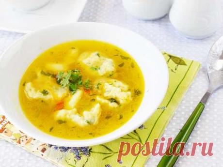 Куриный суп с клецками