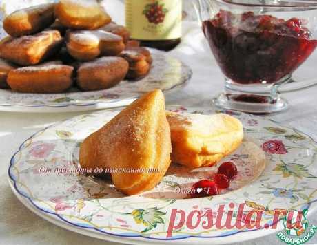 Пончики с брусникой – кулинарный рецепт