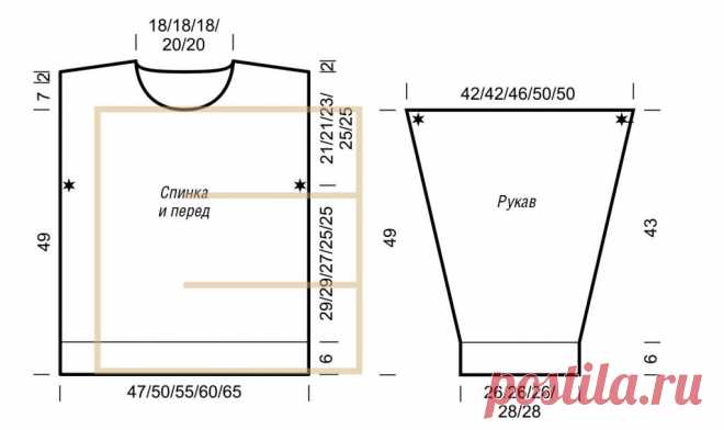 Женская водолазка спицами