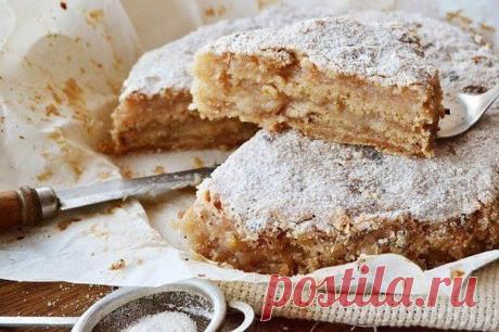 Насыпной яблочный пирог .