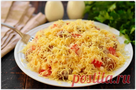 Самый популярный салат в кафе и ресторанах – готовим вкуснейший салат «Французский поцелуй»!.