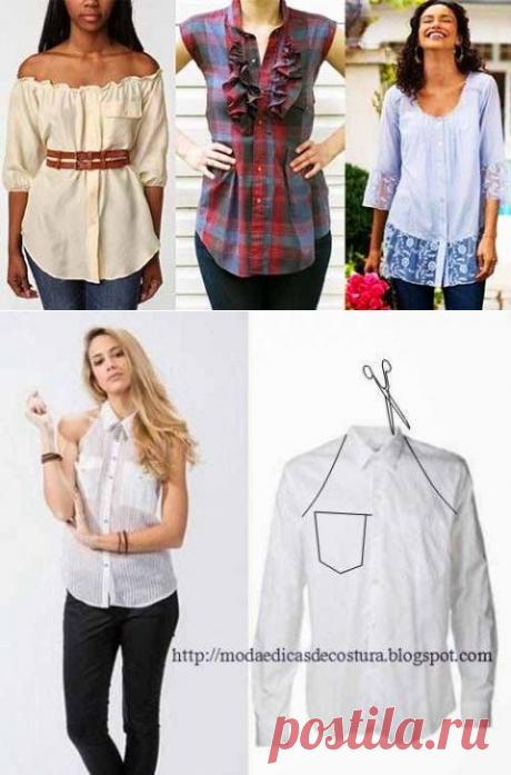 Переделки - что можно сшить из мужской рубашки | Искусница