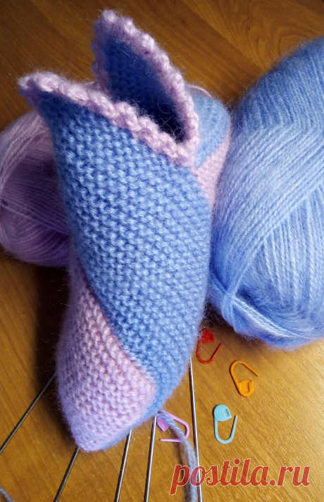 Османские тапочки - пазлы &quot;Bulmaca Patik&quot;. Вяжется легко и быстро.