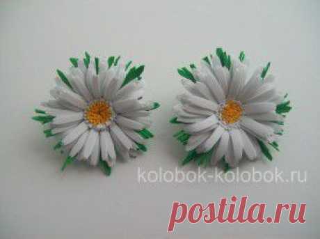 Ромашки из фоамирана