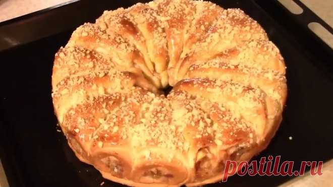 Сдобный пирог с яблоками. Воздушный пирог!