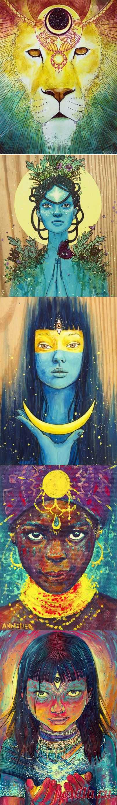 Мистический арт от Annelie Solis. В этом что-то есть!