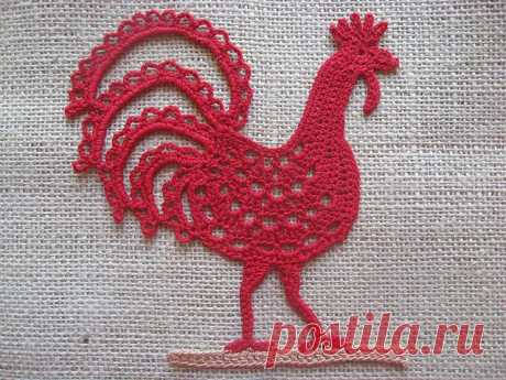 Red Rooster! | **♥***♥**´CROCHET APLIQUES**♥***♥**´