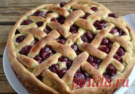 АППЕТИТНЫЙ ПИРОГ С ВИШНЕЙ &amp;#x1f60d; Какой же он сочный - объедение просто! &amp;#x1f496;