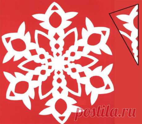 Схемы самых потрясающих снежинок из бумаги | I Love Hobby - Лучшие мастер-классы со всего мира!