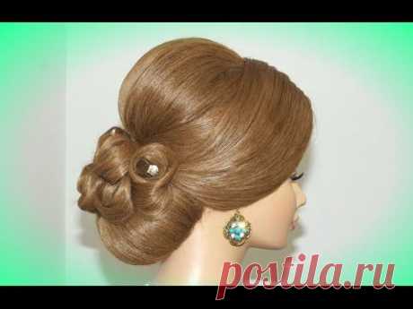 Updo hairstyles. Bridal wedding hairstyles for long hair - YouTube