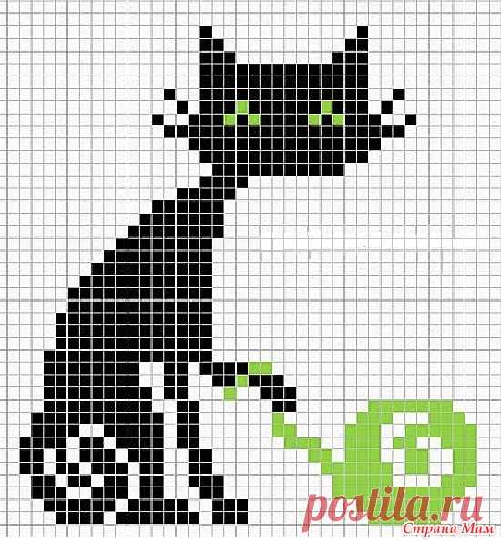 Котомания - 2. Узоры спицами. Жаккард - Вязание - Страна Мам