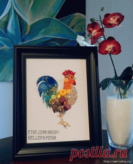 Красивейший декор из пуговиц, стразов и бисера » Женский Мир